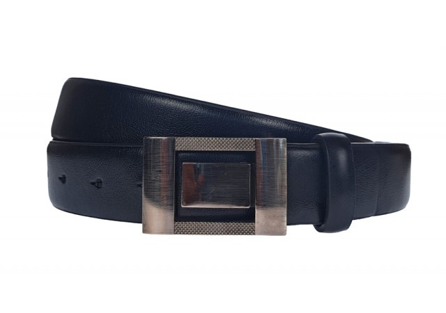 Curea barbati, casual-eleganta, din piele ecologica, latime 3.5 cm, negru - CK154N